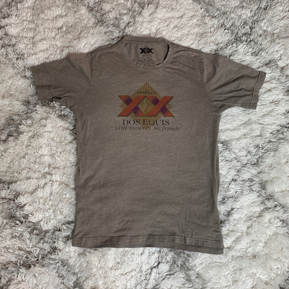 Dos Equis Size Medium Short Sleeve Shirt